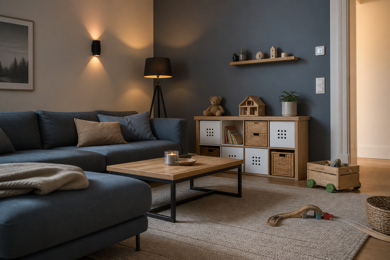 Illustrative Darstellung zum Ratgeberthema Smart Home für Familien