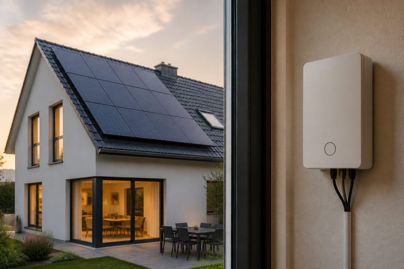 Illustrative Darstellung zum Ratgeberthema Smart Home mit Photovoltaik